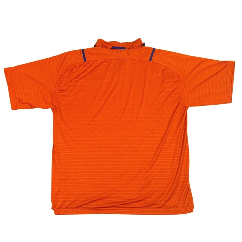 Clemson Tigers Nike Polo Shirt Men's XL‎ Orange Dri-Fit Team Golf Football NCAA